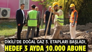 Dikili'de Doğal Gaz 3. Etapları Başladı, Hedef 3 Ayda 10.000 Abone