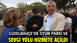 Güzelbahçe'de Oyun Parkı ve Sevgi Yolu Hizmete Açıldı