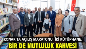 Konak'ta açılış maratonu: İki kütüphane, bir de Mutluluk Kahvesi