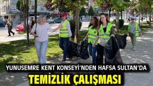 Yunusemre Kent Konseyi'nden Hafsa Sultan'da Temizlik Çalışması