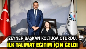 Zeynep Başkan Koltuğa Oturdu, İlk Talimat Eğitim İçin Geldi