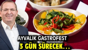 Ayvalık Gastrofest 3 gün sürecek…