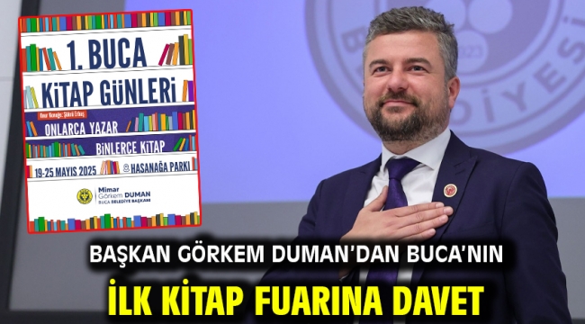 Başkan Görkem Duman'dan Buca'nın ilk kitap fuarına davet