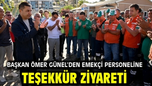 Başkan Ömer Günel'den Emekçi Personeline Teşekkür Ziyareti