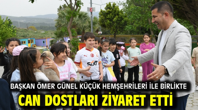 Başkan Ömer Günel Küçük Hemşehrileri İle Birlikte Can Dostları Ziyaret Etti