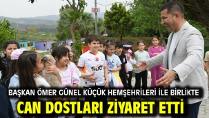 Başkan Ömer Günel Küçük Hemşehrileri İle Birlikte Can Dostları Ziyaret Etti