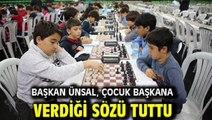 Başkan Ünsal, çocuk başkana verdiği sözü tuttu