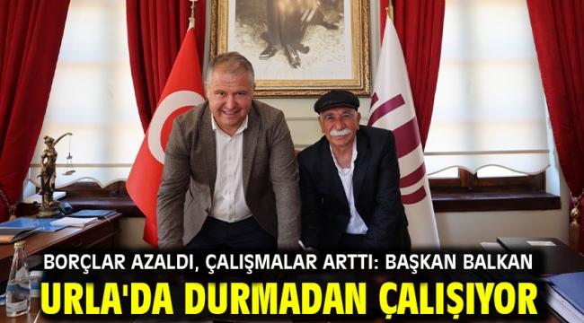 Borçlar azaldı, çalışmalar arttı: Başkan Balkan Urla'da durmadan çalışıyor