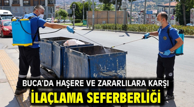 Buca'da Haşere ve Zararlılara Karşı İlaçlama Seferberliği