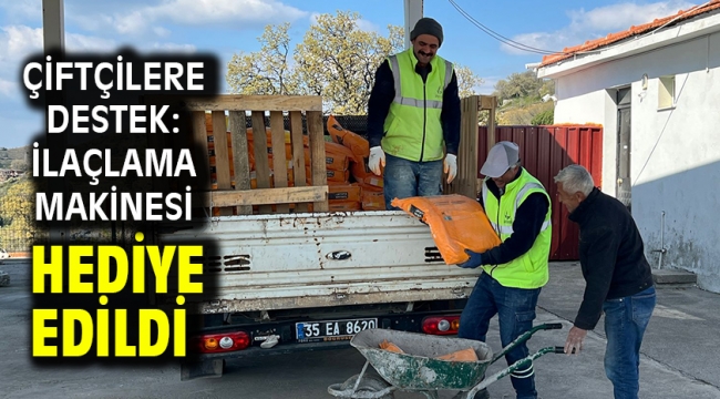 Çiftçilere Destek: İlaçlama Makinesi Hediye Edildi