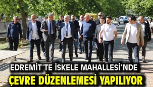 Edremit'te İskele Mahallesi'nde Çevre Düzenlemesi Yapılıyor