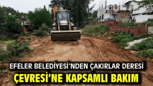 Efeler Belediyesi'nden Çakırlar Deresi Çevresi'ne Kapsamlı Bakım