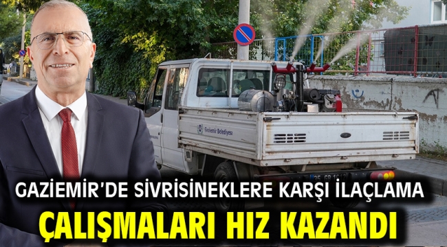 Gaziemir'de sivrisineklere karşı ilaçlama çalışmaları hız kazandı
