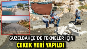 Güzelbahçe'de tekneler için çekek yeri yapıldı