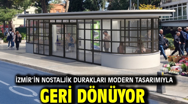İzmir'in nostaljik durakları modern tasarımıyla geri dönüyor
