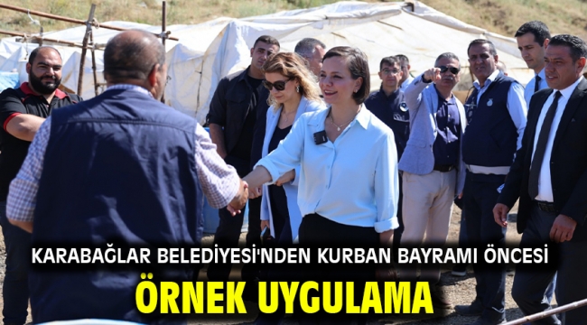 Karabağlar Belediyesi'nden Kurban Bayramı öncesi örnek uygulama