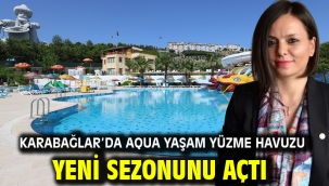 Karabağlar'da Aqua Yaşam yüzme havuzu yeni sezonunu açtı