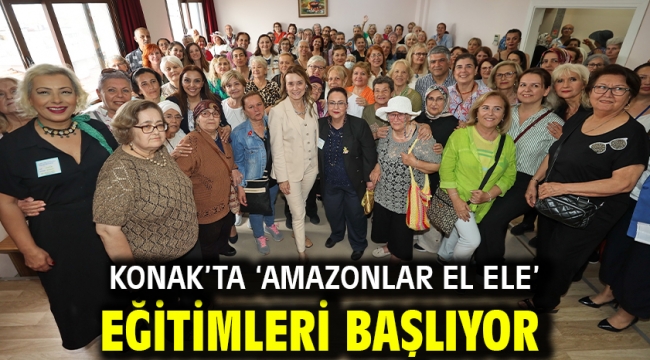 Konak'ta 'Amazonlar El Ele' eğitimleri başlıyor