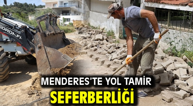 Menderes'te Yol Tamir Seferberliği