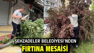 Şehzadeler Belediyesi'nden Fırtına Mesaisi