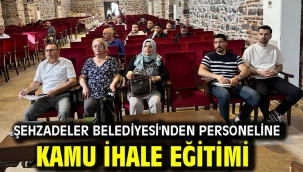 Şehzadeler Belediyesi'nden Personeline Kamu İhale Eğitimi