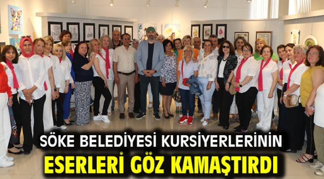 Söke Belediyesi Kursiyerlerinin Eserleri Göz Kamaştırdı