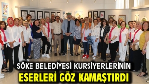 Söke Belediyesi Kursiyerlerinin Eserleri Göz Kamaştırdı