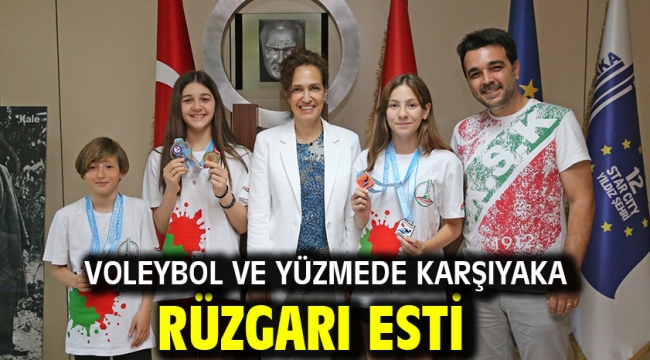 Voleybol ve yüzmede Karşıyaka rüzgarı esti