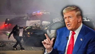 ABD'de sokaklar karıştı! Trump'tan göstericilere gözdağı
