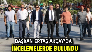 Başkan Ertaş Akçay'da İncelemelerde Bulundu