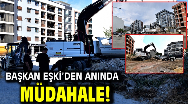 Başkan Eşki'den anında müdahale!