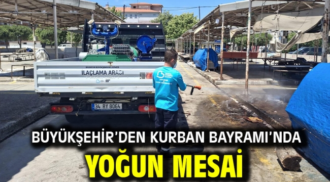 Büyükşehir'den Kurban Bayramı'nda yoğun mesai