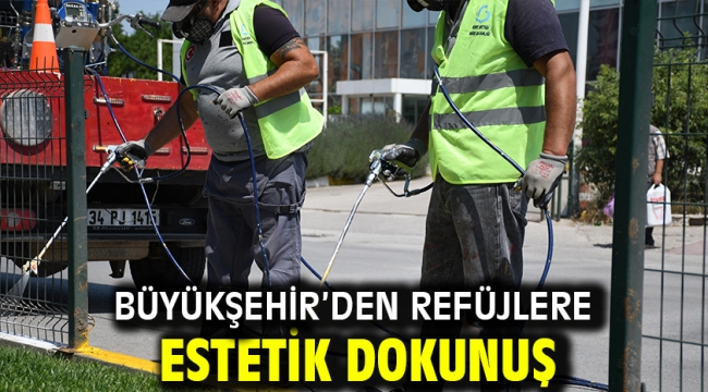 Büyükşehir'den refüjlere estetik dokunuş