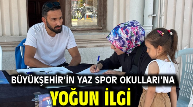 Büyükşehir'in Yaz Spor Okulları'na yoğun ilgi