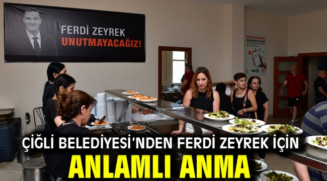 Çiğli Belediyesi'nden Ferdi Zeyrek için anlamlı anma