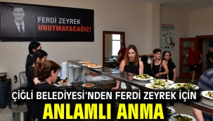 Çiğli Belediyesi'nden Ferdi Zeyrek için anlamlı anma