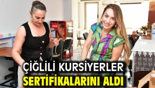 Çiğlili kursiyerler sertifikalarını aldı