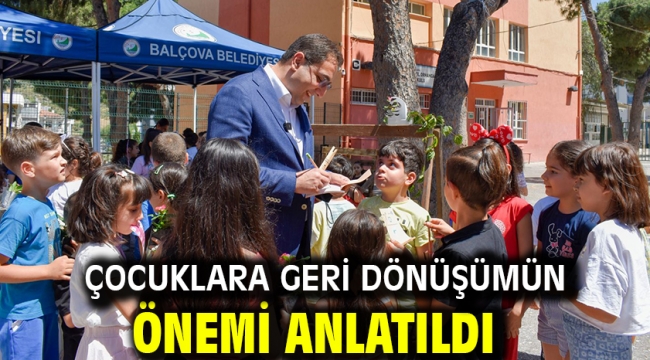 Çocuklara geri dönüşümün önemi anlatıldı