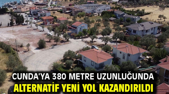Cunda'ya 380 Metre Uzunluğunda Alternatif Yeni Yol Kazandırıldı