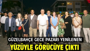 Güzelbahçe Gece Pazarı yenilenen yüzüyle görücüye çıktı