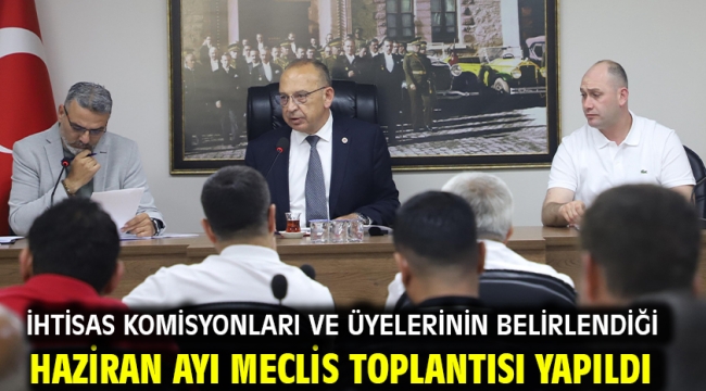İhtisas Komisyonları ve Üyelerinin Belirlendiği Haziran Ayı Meclis Toplantısı Yapıldı