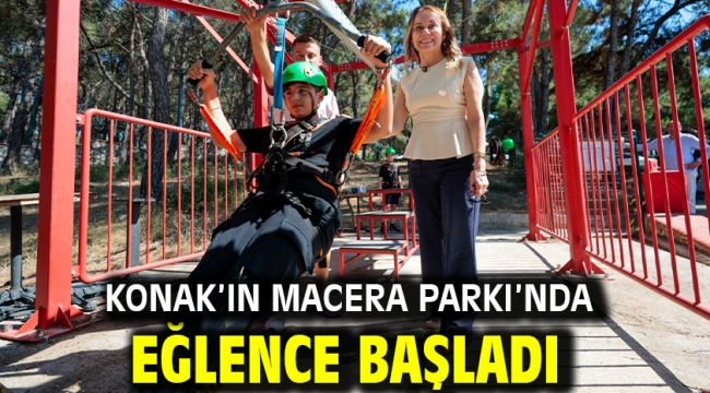 Konak'ın Macera Parkı'nda eğlence başladı
