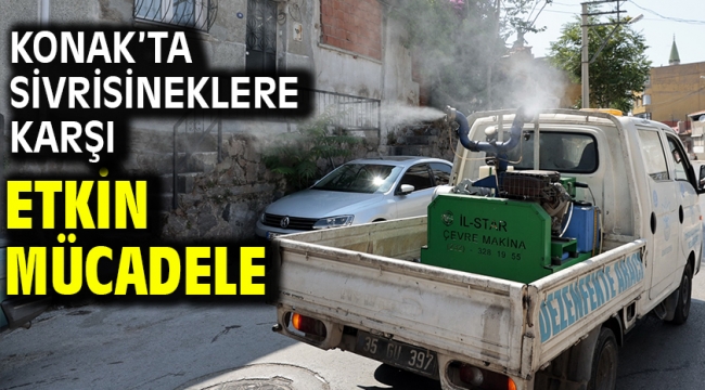 Konak'ta sivrisineklere karşı etkin mücadele