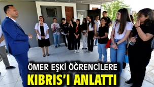 Ömer Eşki öğrencilere Kıbrıs'ı anlattı