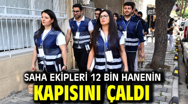 Saha ekipleri 12 bin hanenin kapısını çaldı