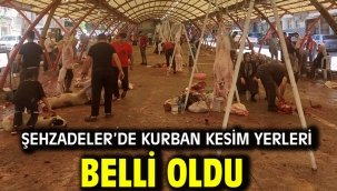 Şehzadeler'de Kurban Kesim Yerleri Belli Oldu