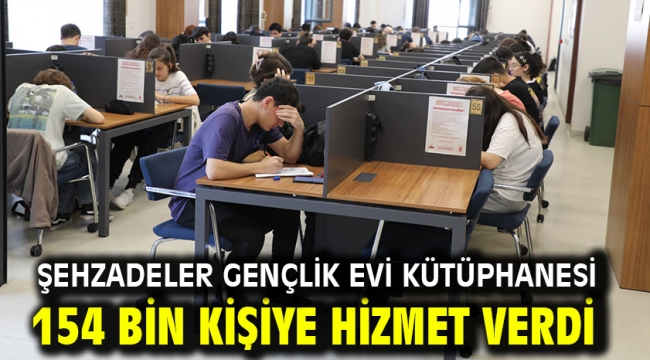 Şehzadeler Gençlik Evi Kütüphanesi 154 Bin Kişiye Hizmet Verdi