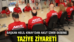 Başkan Helil Kınay'dan AKUT İzmir Ekibine Taziye Ziyareti
