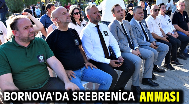 Bornova'da Srebrenica anması