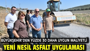 Büyükşehir'den Yüzde 30 Daha Uygun Maliyetli Yeni Nesil Asfalt Uygulaması